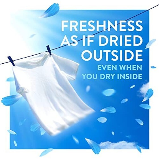 Lenor Outdoor Fabric Softener, 440 washes, 6.16 liters (770 ml x 8), Spring Awakening scent, ultra-concentrated fabric softener, fresh outdoor fragrance.